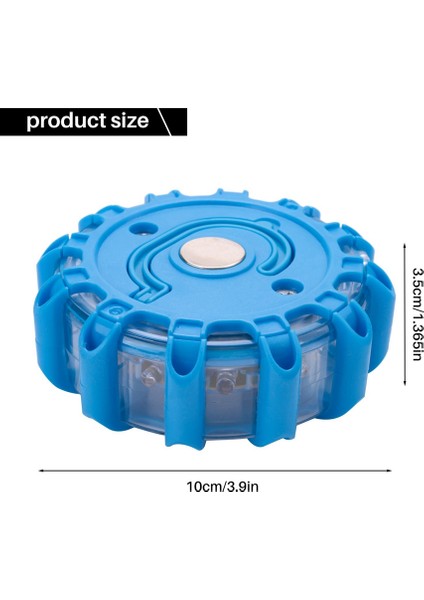6x Süper Parlak Otomatik 15 LED Yuvarlak Işaret Acil Strobe Yanıp Sönen Uyarı Işıkları Yuvarlak Araba Çatı Polis Lambası Çubuğu (Yurt Dışından)