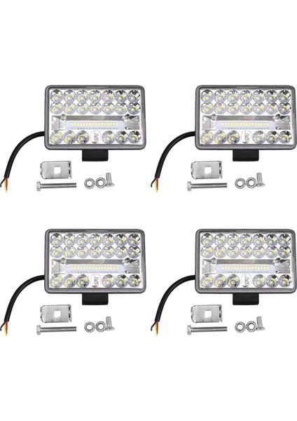 Adet 4 Inç Araba LED Çalışma Işığı 108W 36LED Bar Kare Spot 12V 24V Offroad Kamyon Offroad Atv Için (Yurt Dışından)