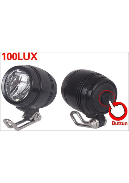 2x 6V-80V 24V 36V 48V 60V Evrensel Uyumlu 3W 100LUX Bisiklet Elektrikli Bisiklet E-Bisiklet Far Ön Işık Kafa Lambası (Yurt Dışından) modelleri