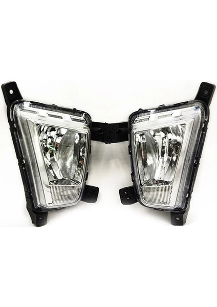 Araba Sol Ön Tampon Sis Farları Montaj Sürüş Lambası Sis Lambası IX25 2014 2015 2016 Için Ampul ile (Yurt Dışından) modelleri