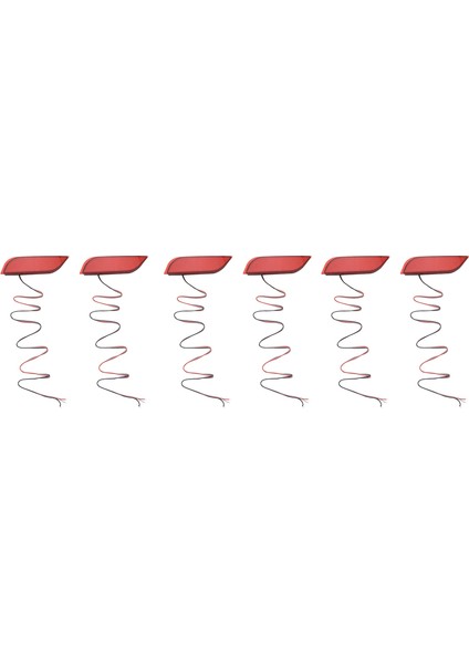 3x Otomotiv LED Arka Tampon Kuyruk Lambası Fren Lambası Dönüş Sinyali Işık Reflektörü / / Xv / (Yurt Dışından)