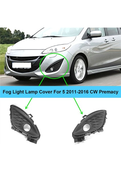 2 Adet 5 2011-2016 Cw Premacy L + R Sis Lambası Lamba Kapağı Ön Tampon Alt Izgara Izgara (Yurt Dışından) fırsatları