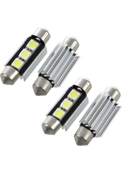 4x Smd LED Festoon 39 mm Canbus C5W 12V 3 Güç Smd Plaka ve Okuma Işığı - 3 Serisi Için E39 E46 E60 E90 (Yurt Dışından)