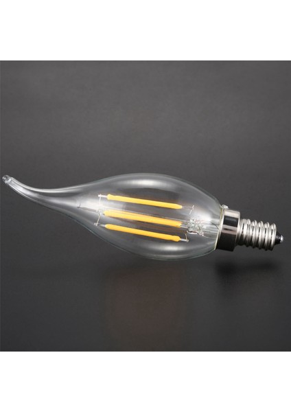 3x Kısılabilir E12 4W Cob Mum Alev Filament LED Ampul Lamba 12,5 x 3,5 cm (Yurt Dışından)