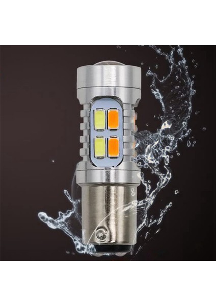4x LED Işık Çift Renkli Ampul 1157 BAY15D P21/5W 5630 20SMD Canbus Araba Fren Ters Lambası Dönüş Sinyali Beyaz Amber A (Yurt Dışından) fırsatları