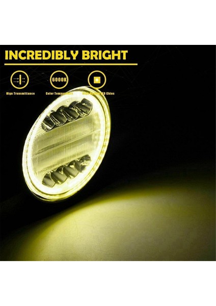 Adet 4 Inç LED Çalışma Işığı Combo Spot Sel Off Road Sürüş Amber Sis Lambası (Yurt Dışından)