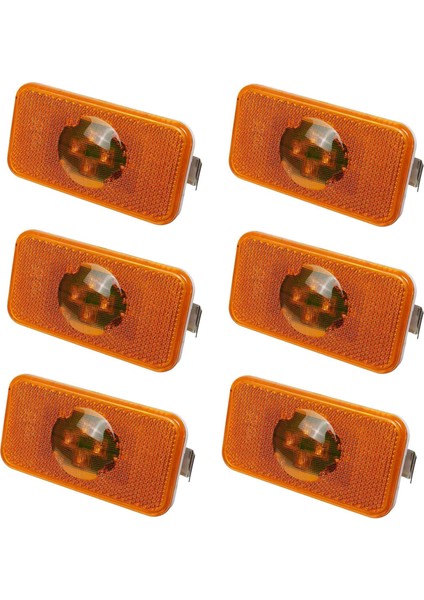 6x 24V Araba Kamyon LED Yan Işaretleyici Işık Amber Gösterge Lambası Kamyonlar Için 4 LED Fm/ (Yurt Dışından)