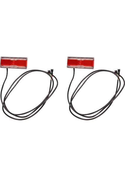 2x Ebike Fren Lambası 24V 36V 48V Elektrikli Bisiklet Arka Işık Fren Lambası Fonksiyonu ile LED Arka Lambası (Yurt Dışından)