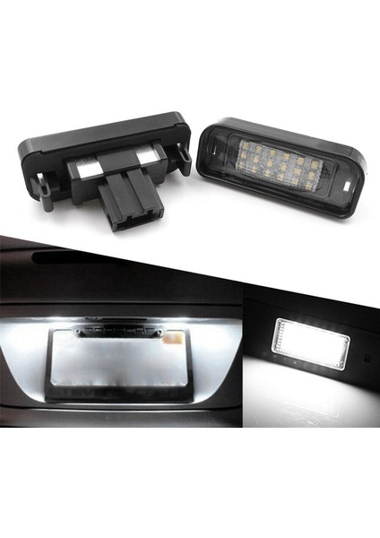 W220 S Sınıfı 1999-2005 Için 4 Adet Beyaz LED Plaka Işık Lambası (Yurt Dışından) indirimleri