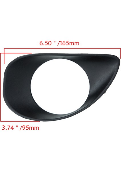 Yaris 2 Kapılı Hatchback 2007-2013 Için Delikli 4x Araba Ön Tampon Sis Lambası Gölgesi (Yurt Dışından) fırsatları