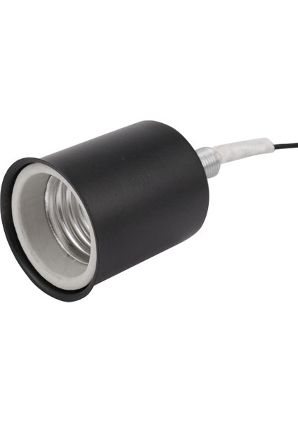 6x E27 Seramik Vida Tabanı Yuvarlak LED Ampul Lamba Soket Tutucu Adaptör Metal Lamba Tutucu Tel Siyah (Yurt Dışından) fırsatları