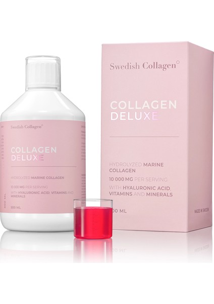 Collagen Deluxe 500 ml Hidrolize Balık Kolajeni Tip 1 & 3 Vitamin, Mineral, Hyaluronik Asit