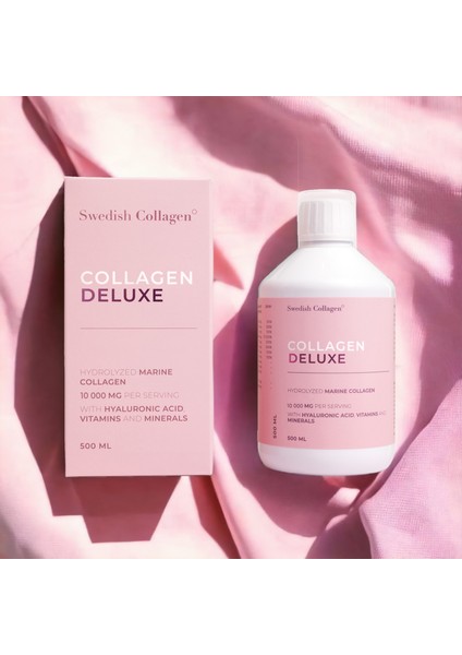 Collagen Deluxe 500 ml Hidrolize Balık Kolajeni Tip 1 & 3 Vitamin, Mineral, Hyaluronik Asit