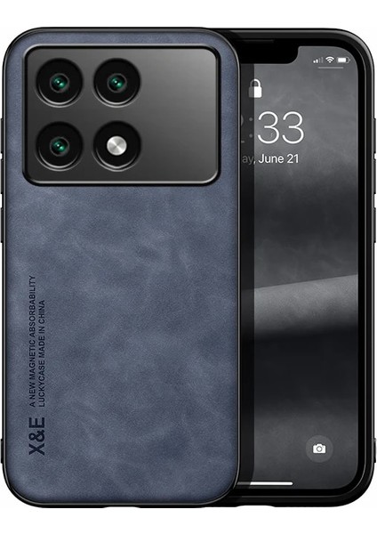 Poco X6 Pro Cilt Hissi Manyetik Emme Cep Telefonu Kılıfı (Yurt Dışından)