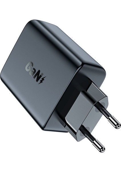 Duvar Tipi Şarj Cihazı PD50W Dual Usb-C 45W Çıkış Hızlı Şarj Başlığı Fast Charge Wall Charger Gan Type-C Çıkışlı Şarj Kafa (2xusb-C) Eu A29