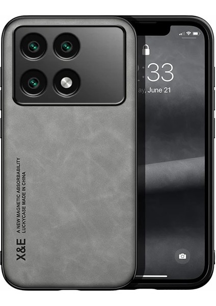 Xiaomi Redmi K70E Cilt Hissi Manyetik Emme Cep Telefonu Kılıfı (Yurt Dışından)
