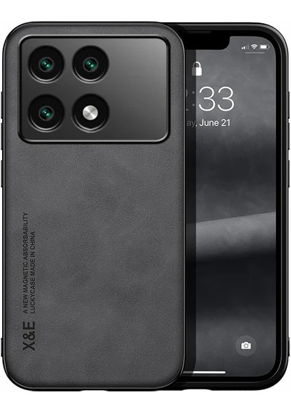 Xiaomi Redmi K70E Cilt Hissi Manyetik Emme Cep Telefonu Kılıfı (Yurt Dışından)