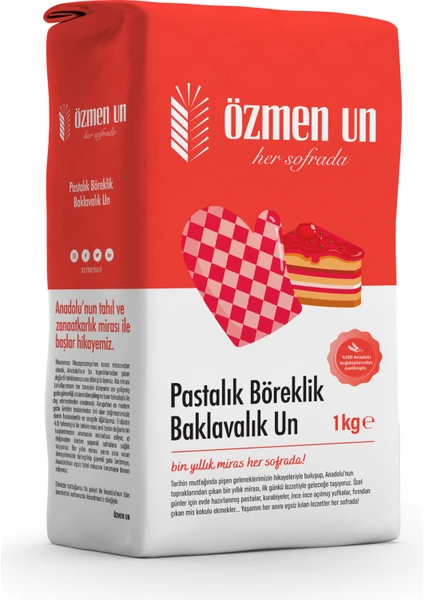 Pastalık Böreklik Un Özmen Un 1 kg