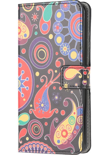 Samsung Galaxy S20 LITE/S20 Fan Edition-Paisley Çiçeği Için Telefon Kapağı Desen Baskı Deri Kılıf (Yurt Dışından)