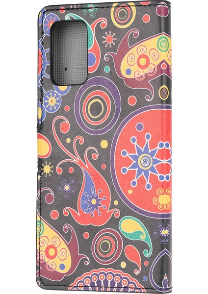 Samsung Galaxy S20 LITE/S20 Fan Edition-Paisley Çiçeği Için Telefon Kapağı Desen Baskı Deri Kılıf (Yurt Dışından)