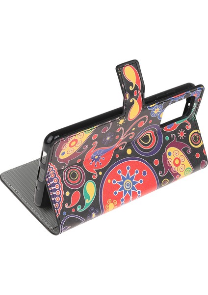 Samsung Galaxy S20 LITE/S20 Fan Edition-Paisley Çiçeği Için Telefon Kapağı Desen Baskı Deri Kılıf (Yurt Dışından)
