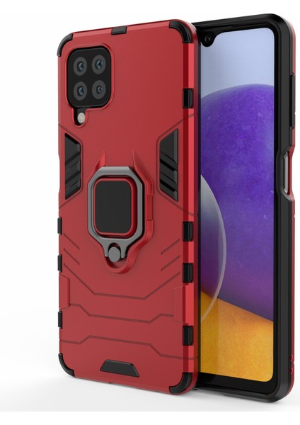 Samsung Galaxy M32 (Global Versiyon) Için Ring Tutucu Kickstand ile Kazanmaya Uyumsal Sert Pc+Yumuşak Tpu Hibrid Telefon Kılıfı Kapak (Yurt Dışından) fiyatları