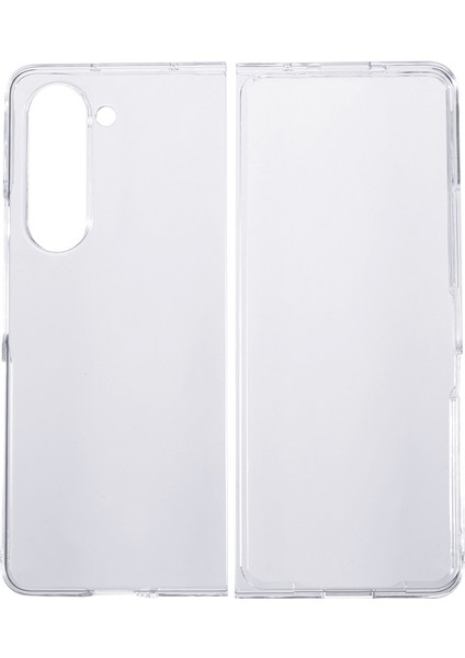 Samsung Galaxy Z Fold5 5g Için Şeffaf Telefon Kılıfı, 2 Parçalı Tasarım Anti-Slatch Pc Katlanır Telefon Kapağı (Yurt Dışından)