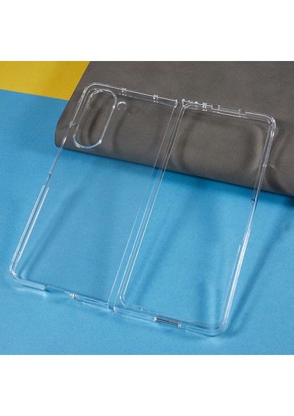 Samsung Galaxy Z Fold5 5g Için Şeffaf Telefon Kılıfı, 2 Parçalı Tasarım Anti-Slatch Pc Katlanır Telefon Kapağı (Yurt Dışından)