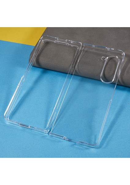 Samsung Galaxy Z Fold5 5g Için Şeffaf Telefon Kılıfı, 2 Parçalı Tasarım Anti-Slatch Pc Katlanır Telefon Kapağı (Yurt Dışından)