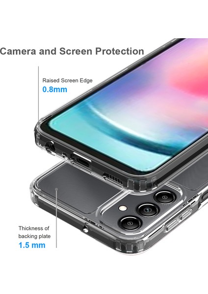 Samsung Galaxy A24 4g Anti-Çizik Telefon Kasası Akrilik Tpu Kristal Berraklığında Telefon Geri Kapağı (Yurt Dışından) modelleri