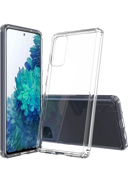 Samsung Galaxy S20 Fe 4G/5G/S20 LITE/S20 Fe 2022 Çizgi Anti-Çizelge Absorpsiyonu Kristal Berraklığında Akrilik+Tpu Hibrid Case Casparent (Yurt Dışından)