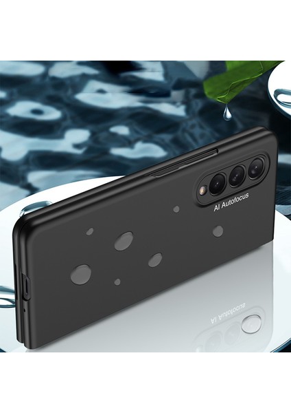 Şık Ultra Ince Tam Koruma Hassas Kesim Sabit Pc Koruyucu Telefon Kapağı Samsung Galaxy Z Fold3 5g-Dark Yeşil (Yurt Dışından)