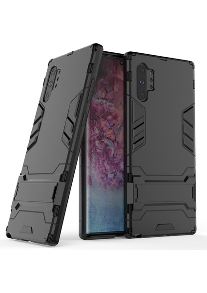 Samsung Galaxy Note 10 Için Kickstand ile Plastik+Tpu Hibrit Kılıf (Yurt Dışından)