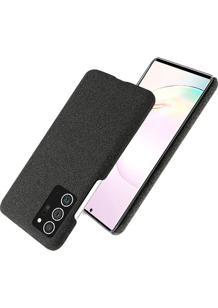 Samsung Galaxy NOTE20 ULTRA/NOTE20 Ultra 5g- Siyah Için Kumaş+Pc Koruyucu Kapak (Yurt Dışından) fiyatları