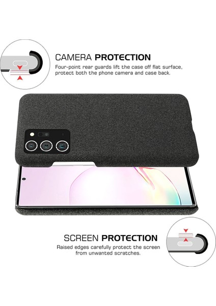 Samsung Galaxy NOTE20 ULTRA/NOTE20 Ultra 5g- Siyah Için Kumaş+Pc Koruyucu Kapak (Yurt Dışından) indirimleri
