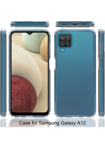 Seashell Digital Samsung Galaxy A12 Akrilik+Tpu Geri Telefon Kabuğu Için Net Çizgiye Karşı Kılıf (Yurt Dışından)