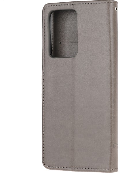 Baskı Kelebek Çiçekleri Deri Cüzdan Samsung Galaxy NOTE20 ULTRA/NOTE20 Ultra 5g-Gre (Yurt Dışından) modelleri