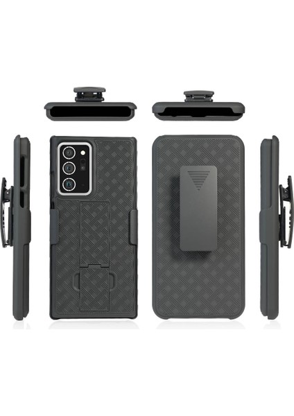Samsung Galaxy NOTE20 ULTRA/NOTE20 Ultra 5g Için Dokuma Cilt Döner Kemer Klipsi Kılıf Pc+Tpu Kapak (Yurt Dışından) modelleri