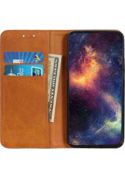 Samsung Galaxy A12 Anti-Drop Cüzdan Standı Kabuk Şok Geçirmez Flip Koruyucu Kapak Kahverengi (Yurt Dışından) modelleri