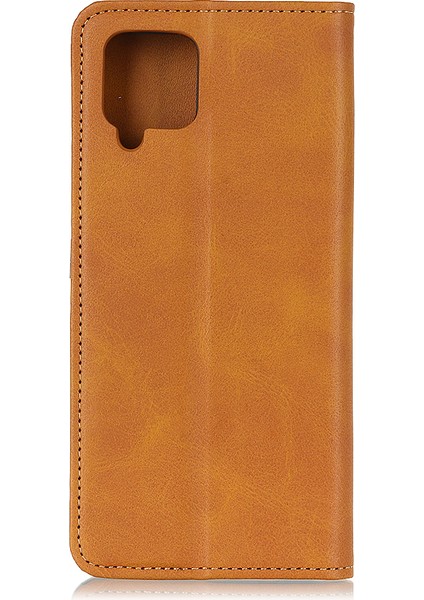 Samsung Galaxy A12 Anti-Drop Cüzdan Standı Kabuk Şok Geçirmez Flip Koruyucu Kapak Kahverengi (Yurt Dışından) fırsatları