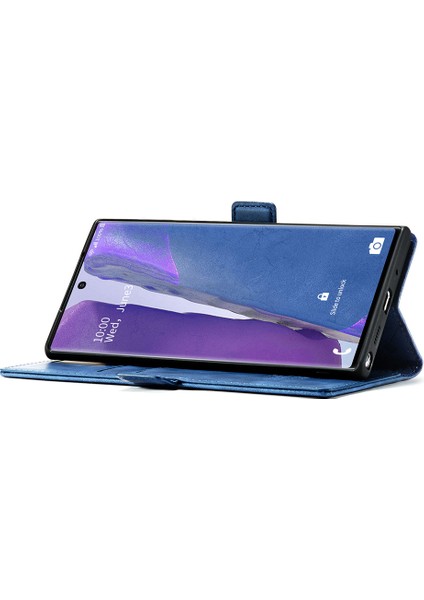 Samsung Galaxy NOTE20 ULTRA/NOTE20 Ultra 5g-Blue Için Lc Güçlü Manyetik Seri Deri Cüzdan Telefon Koruyucu Kabuk (Yurt Dışından) fırsatları