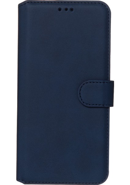 Samsung Galaxy A01-BLUE Için Cüzdan Deri Stand Kılıfı (Yurt Dışından)