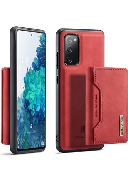 Samsung Galaxy S20 Fe 2022/S20 Fe 4G/S20 Fe 5G/S20 Lite-Red Için Üç Katlı Cüzdan Kickstand Tasarımı ile Manyetik Çıkarılabilir Hibrit Kasa (Yurt Dışından)