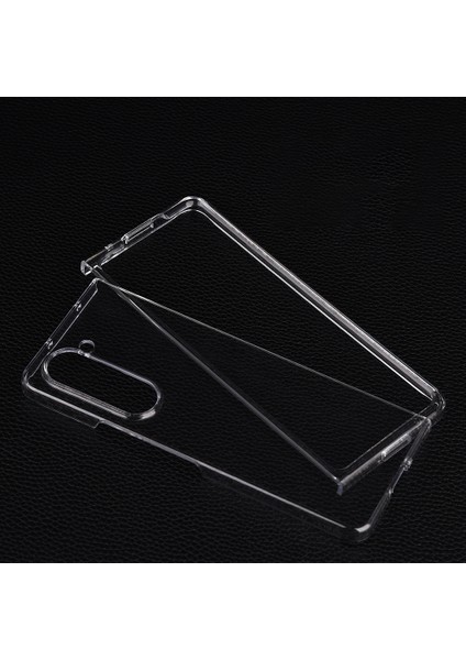 Samsung Galaxy Z Fold5 5g Katlanır Telefon Telefon Iki Parçalı Tasarım Şeffaf Pc Telefon Kapağı (Yurt Dışından)