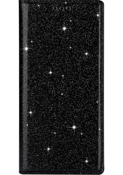 Samsung Galaxy M51 Stand Case-Black Için Flash Powder Otomatik Absorlanmış Deri Kabuk (Yurt Dışından)