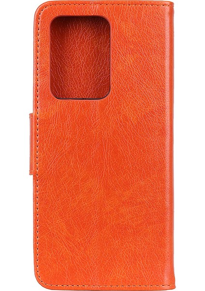 Nappa Doku Samsung Galaxy NOTE20 Ultra/20 Ultra 5g-Orange Için Deri Deri Kabuk Cüzdan Kılıfı (Yurt Dışından) modelleri