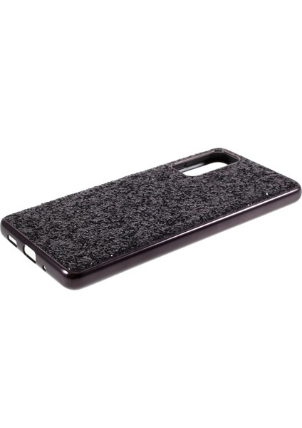 Samsung Galaxy S20 Fe 4G/5G/S20 LITE/S20 Fe 2022 Işıltılı Payetler Tasarımı Tpu Frame+Pc Hibrit Kabuk Case-Black (Yurt Dışından) indirimleri