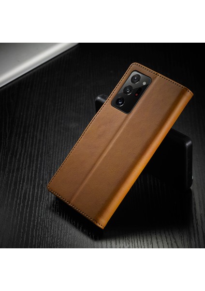 Samsung Galaxy NOTE20 Ultra/20 Ultra 5g-Brown Için Deri Cüzdan Standı Kapak Telefon Kılıfı (Yurt Dışından) indirimleri