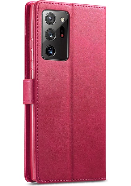 Samsung Galaxy NOTE20 Ultra/20 Ultra 5g-Red Için Deri Cüzdan Stand Kapak Telefon Kılıfı (Yurt Dışından) modelleri