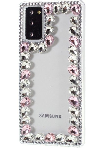 Samsung Galaxy NOTE20 ULTRA/NOTE20 Ultra 5g-Pink Için Crystal Rhinestone Dekorasyon Tpu Kılıfı (Yurt Dışından) fiyatları